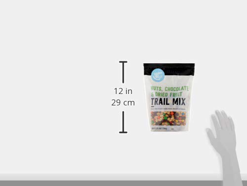Happy Belly trail mix in resealable bag, convenient for busy days.