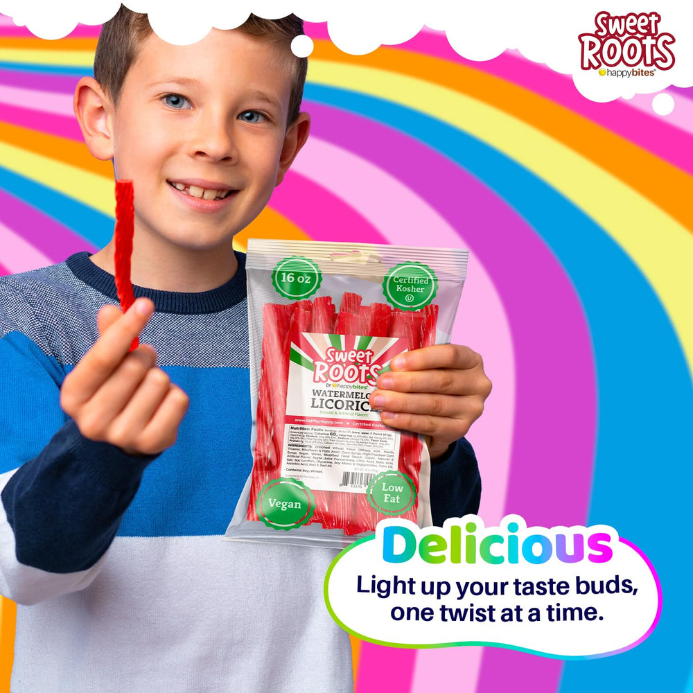 Vegan and kosher licorice to suit dietary preferences.