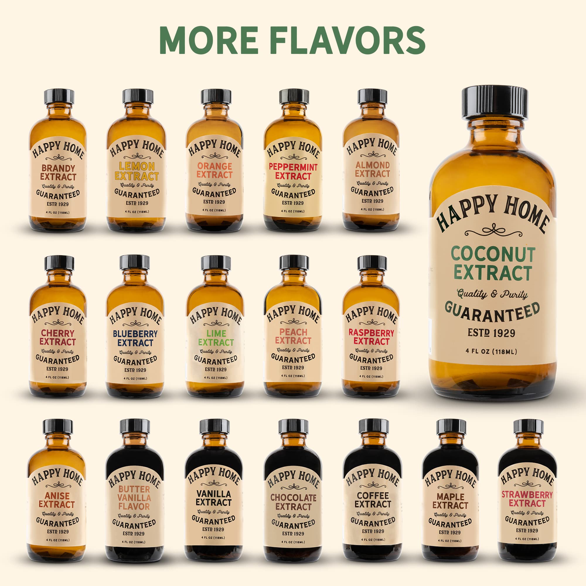 Happy Home coconut flavor enhances cookies and cakes with coconut taste.