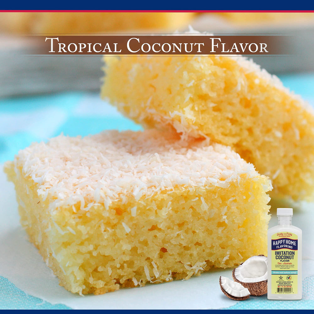 Happy Home coconut flavoring poured over cookies to impress guests.