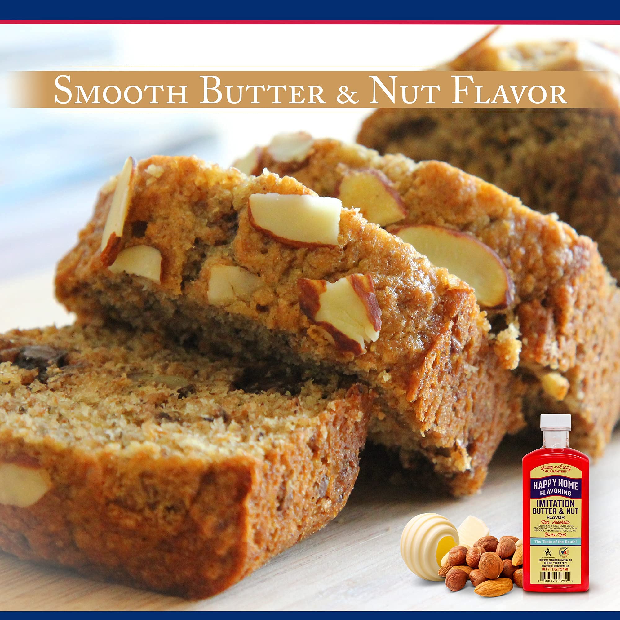 Happy Home Flavoring in mixing bowl, enhances frostings and glazes