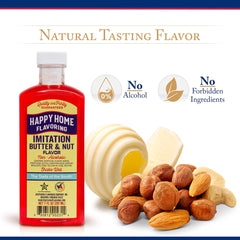 Happy Home Imitation Butter & Nut Flavoring pour for rich cakes and cookies