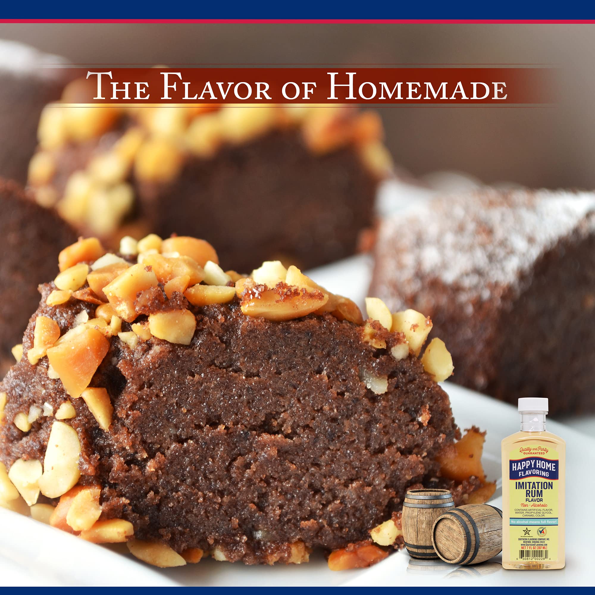 Happy Home imitation cinnamon flavoring dessert-ideas hint at topping and filling options.