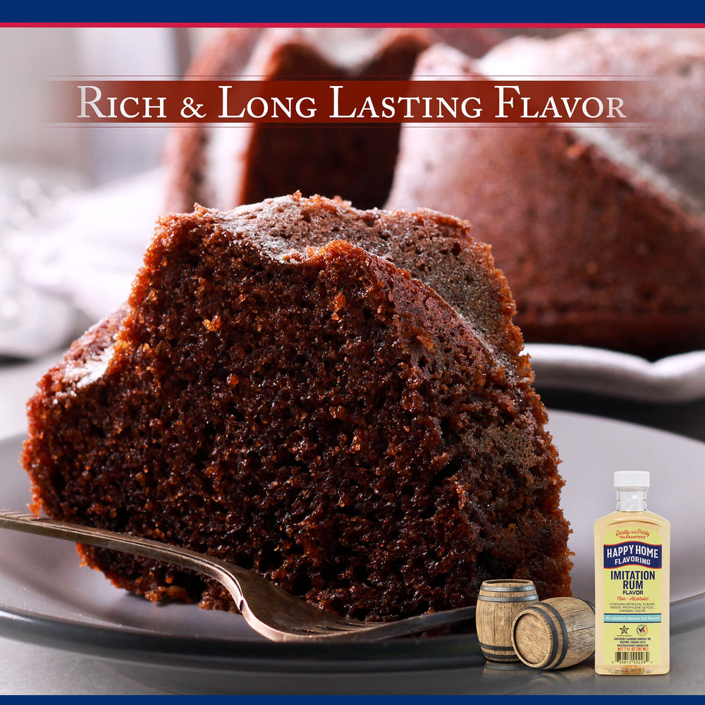 Happy Home imitation cinnamon flavoring kitchen-scene suggests versatile use in many baked goods.