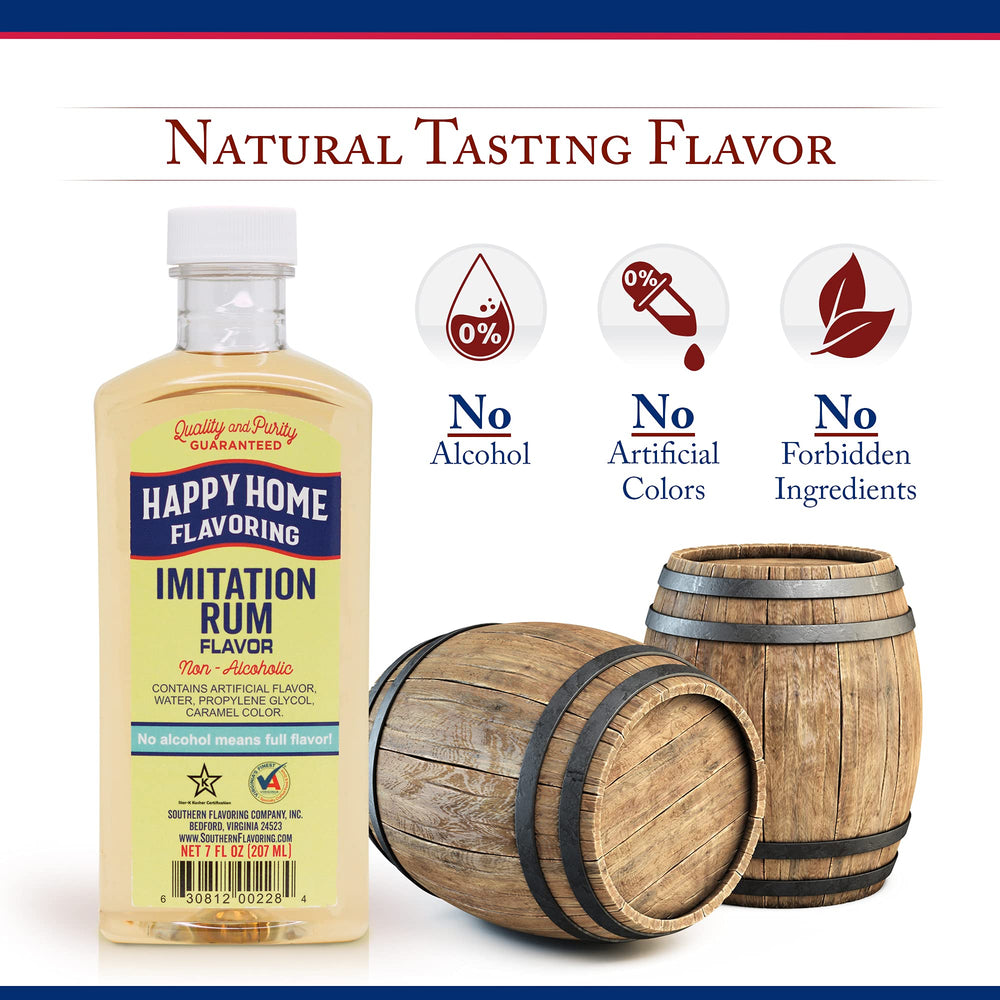 Happy Home imitation cinnamon flavoring pour offers quick flavor boost for desserts.