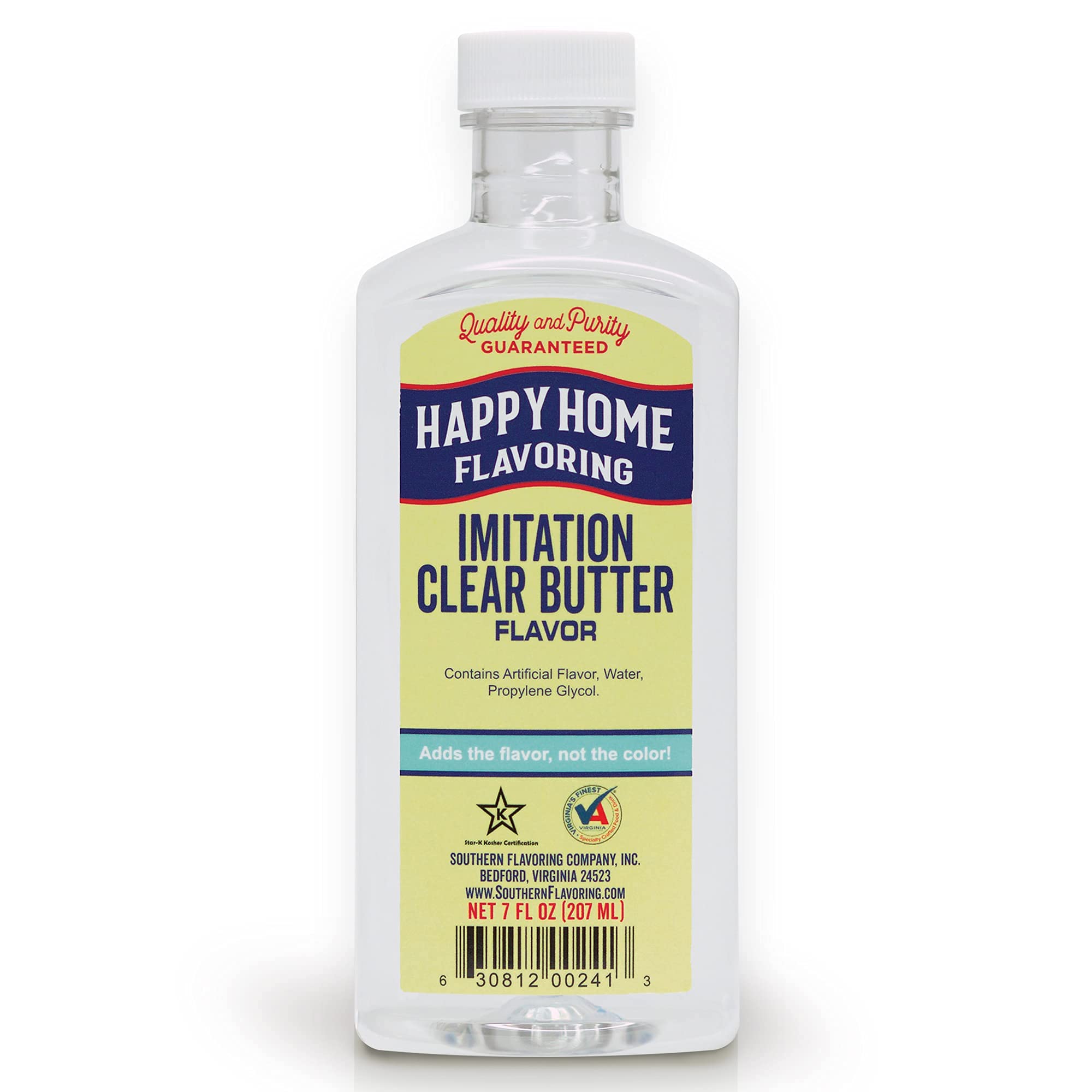 Happy Home Imitation Clear Butter Flavoring bottle elevates baked goods with a rich butter aroma