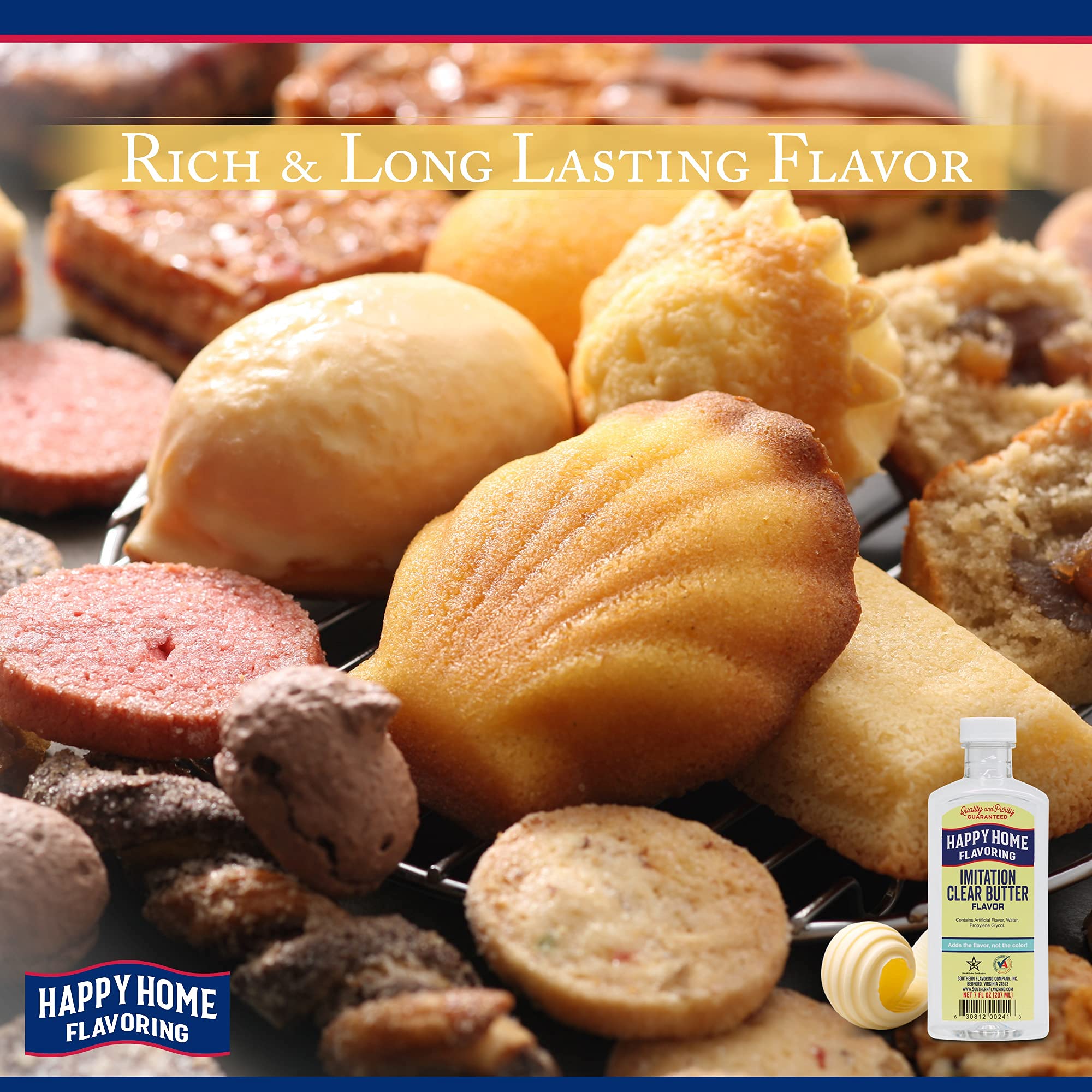 Happy Home Imitation Clear Butter Flavoring for candy making adds buttery notes