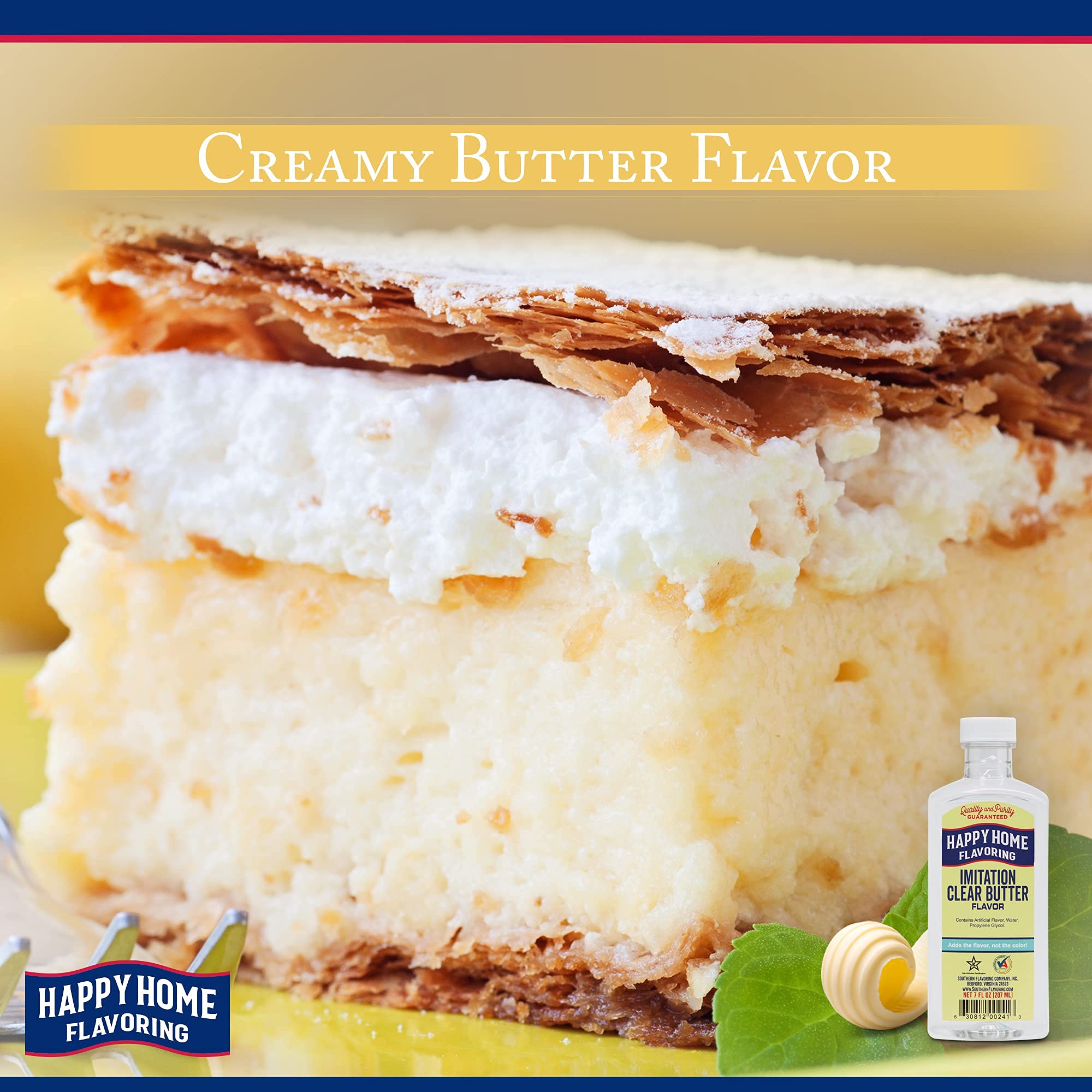 Happy Home Imitation Clear Butter Flavoring frosting use enhances texture and flavor