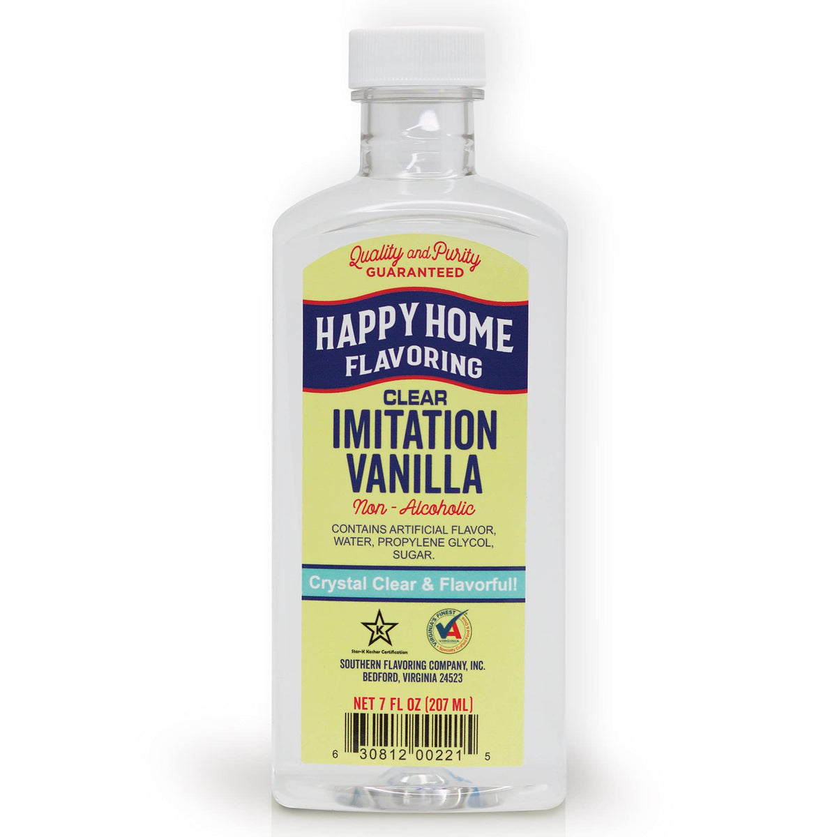 Happy Home imitation clear vanilla bottle for colorless frostings and decorations