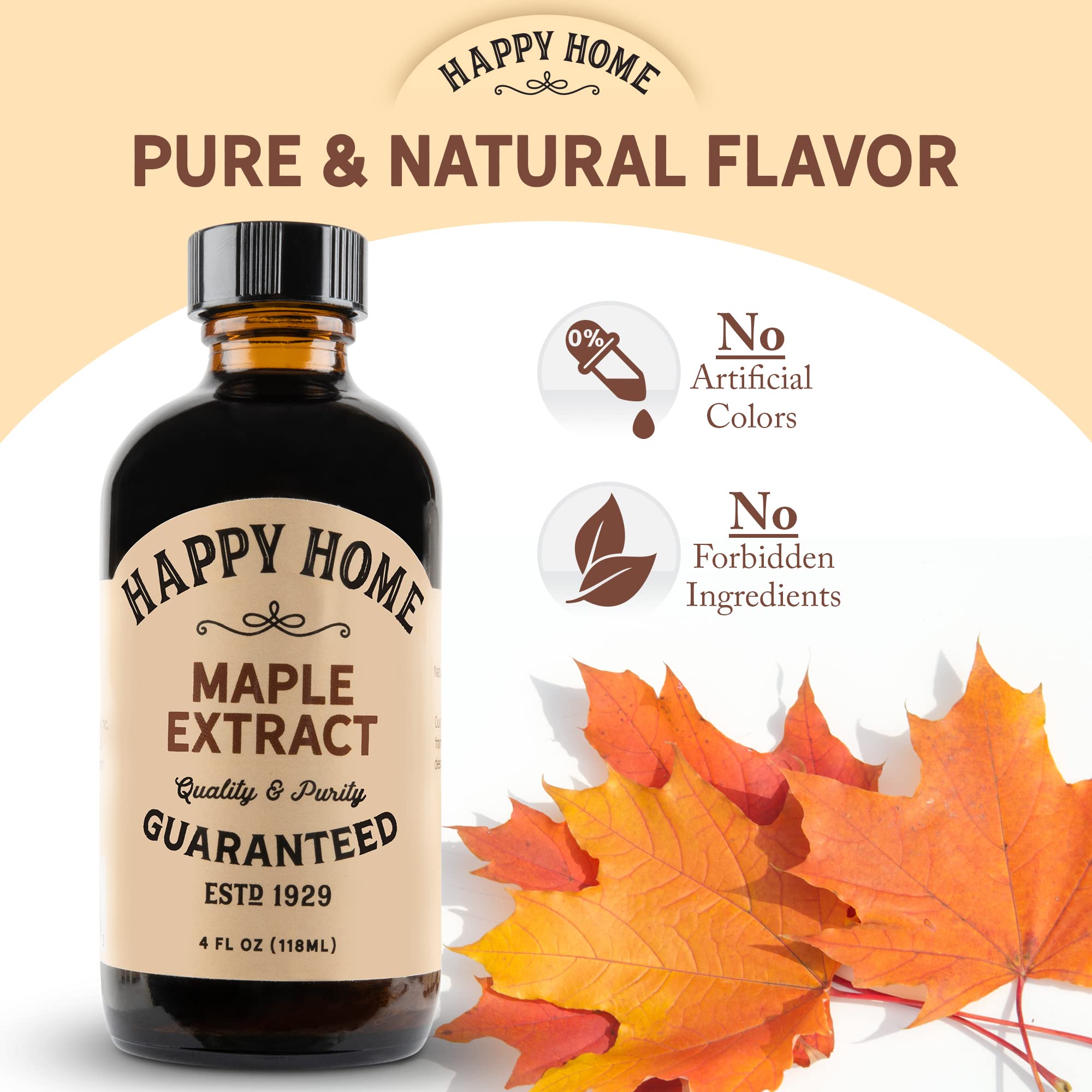 Happy Home maple flavor being dispensed into batter for enhanced depth.