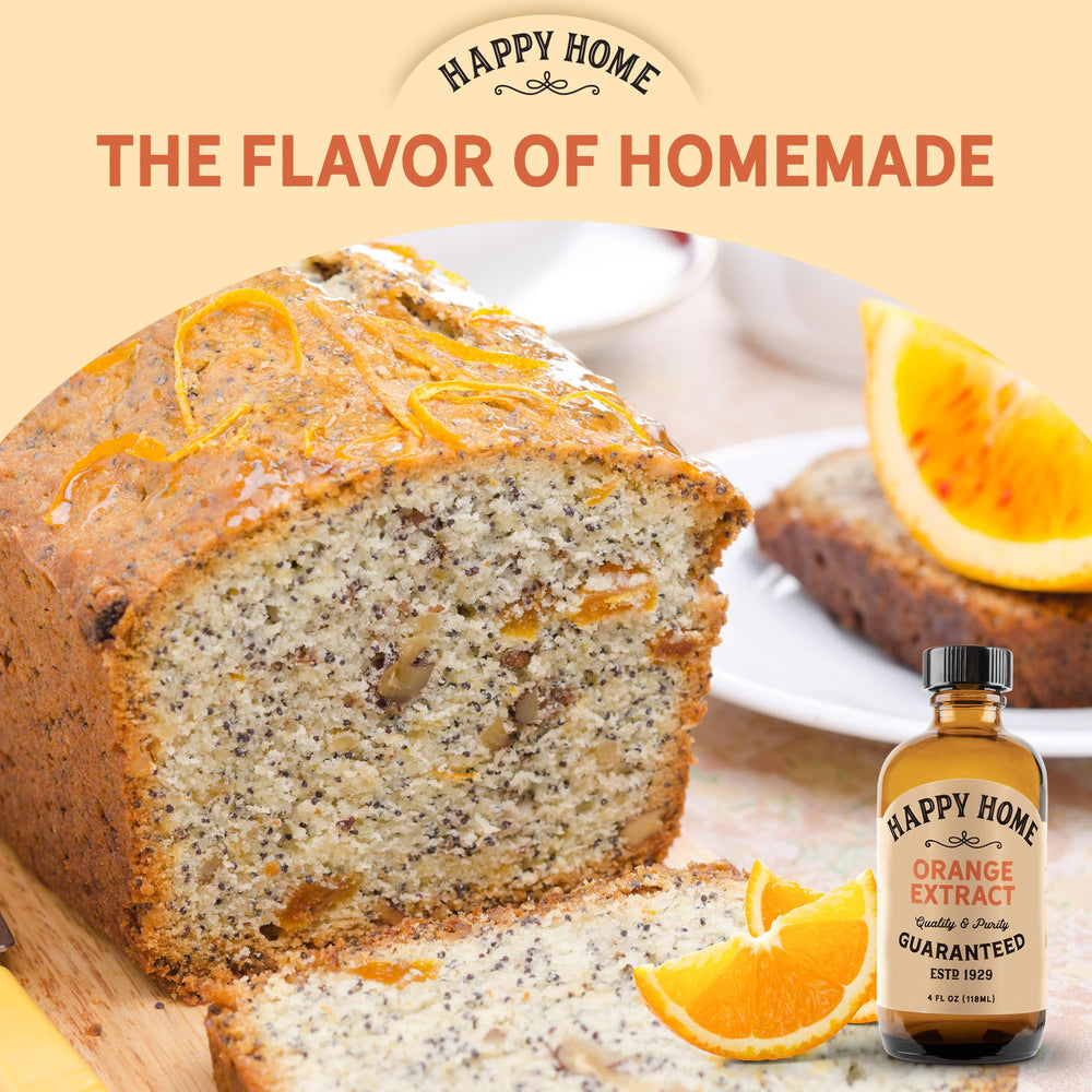 Happy Home Orange Extract whisked into glaze for sun-kissed shine.