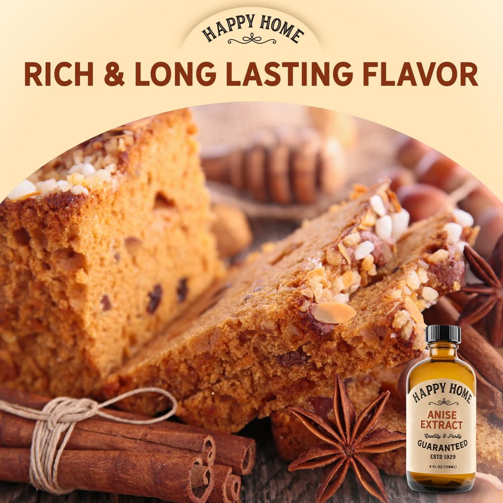 Happy Home Pure Anise Extract USA made label confirms domestic production