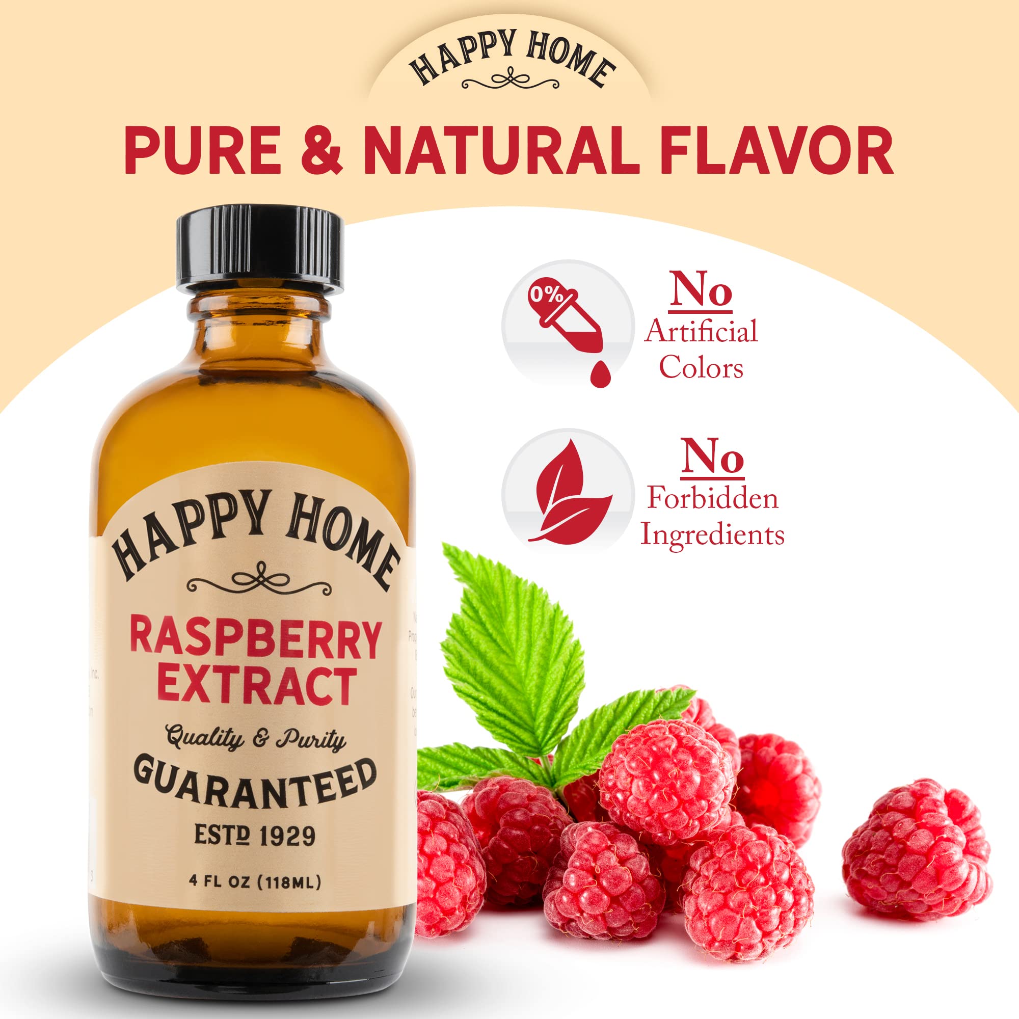 Happy Home Raspberry Flavor desserts idea shot for versatile use