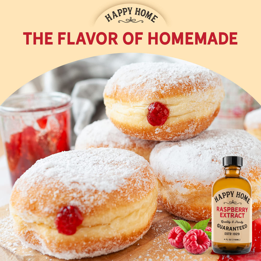 Happy Home Raspberry Flavor pour-action over cake batter