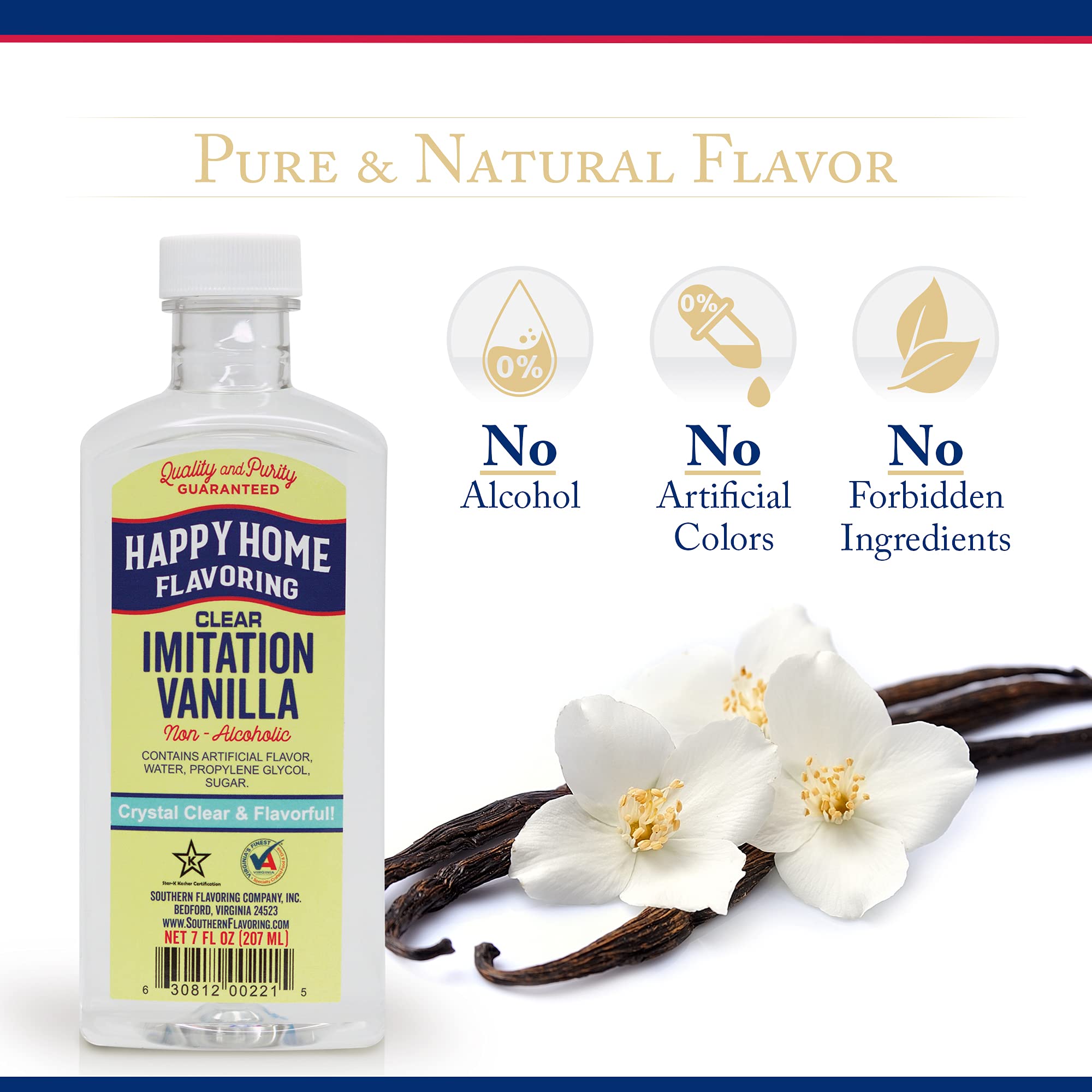 Happy Home vanilla flavoring pour preserves white icing without tint