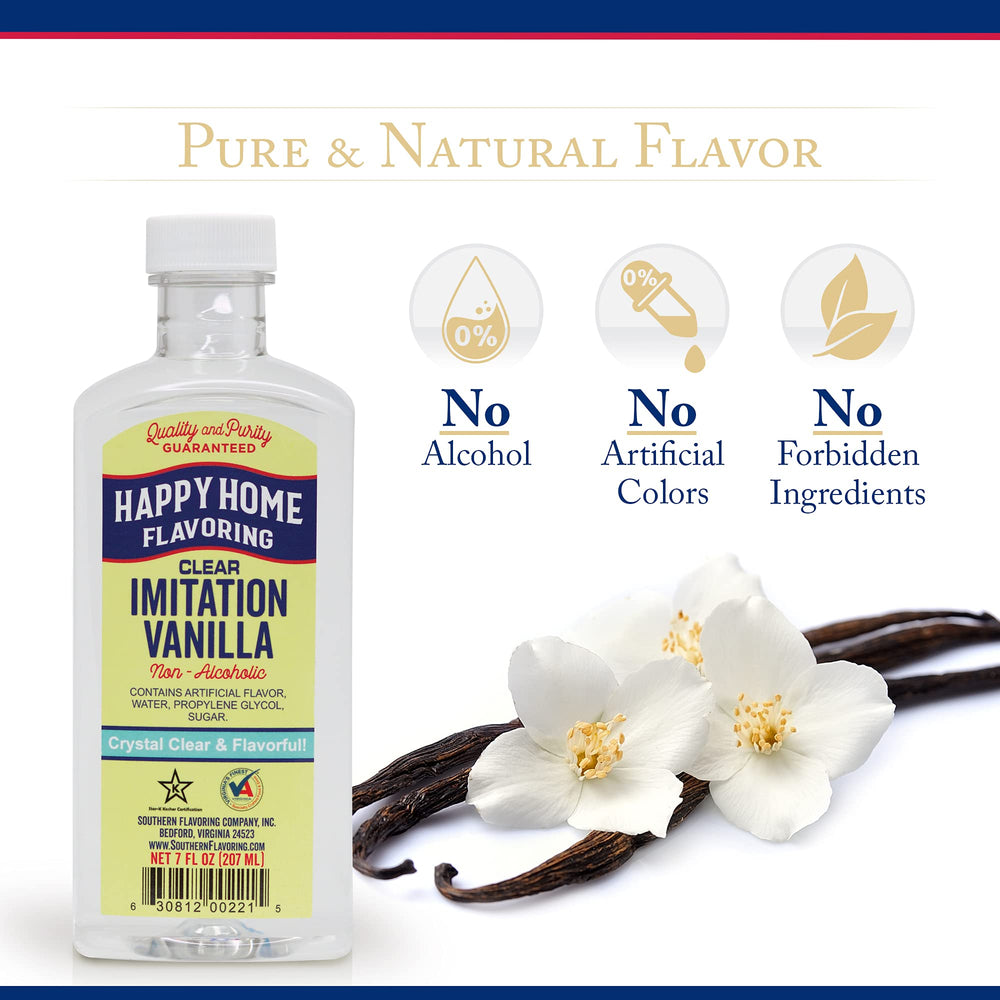 Happy Home vanilla flavoring pour preserves white icing without tint