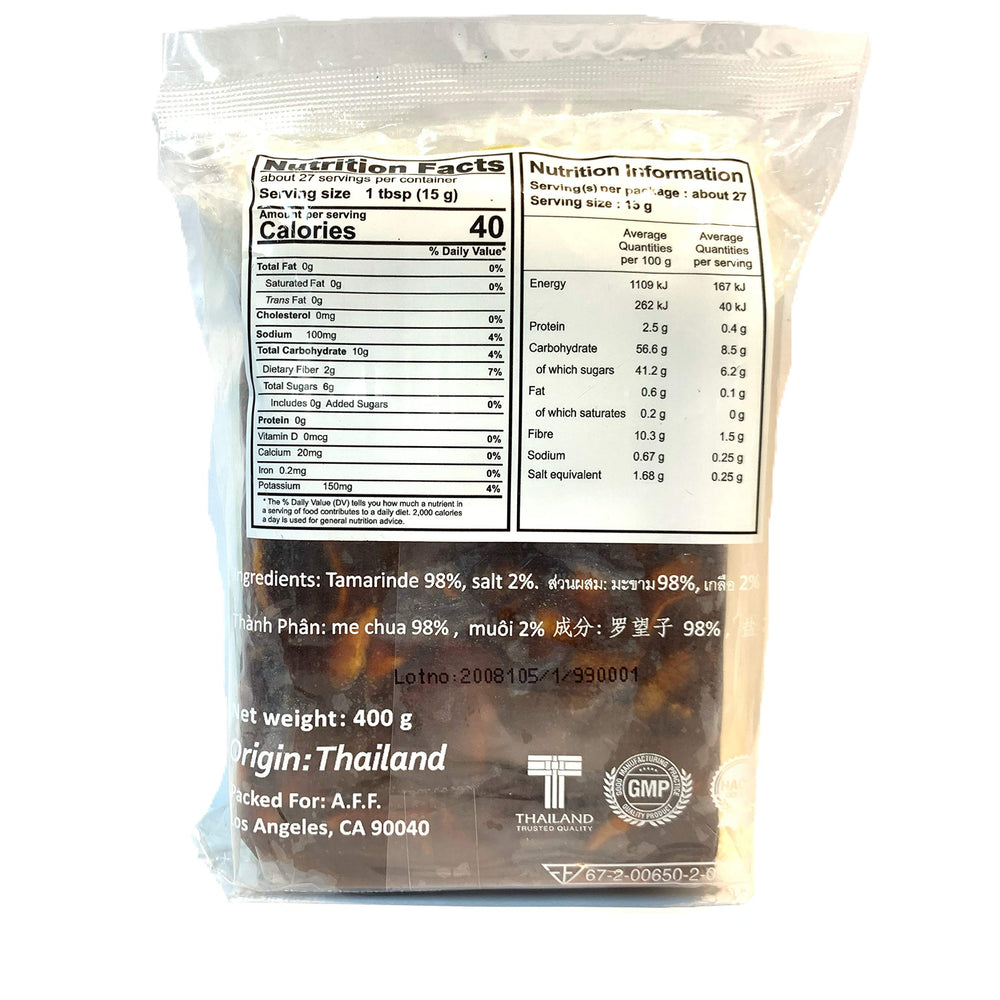 Happy Panda tamarind paste closeup—natural, hand harvested quality without additives.
