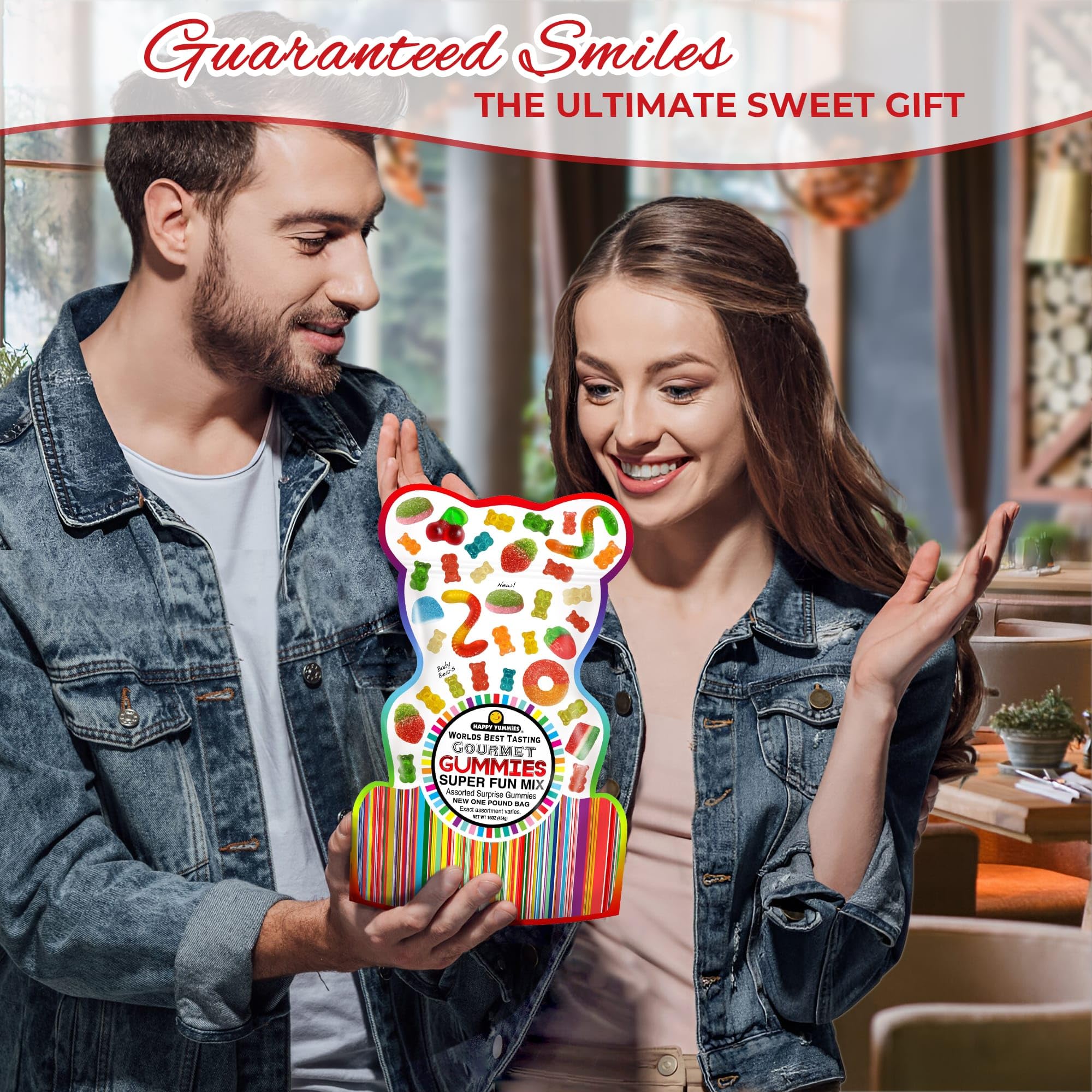 Happy Yummies assorted flavors in a single pack for celebrations.