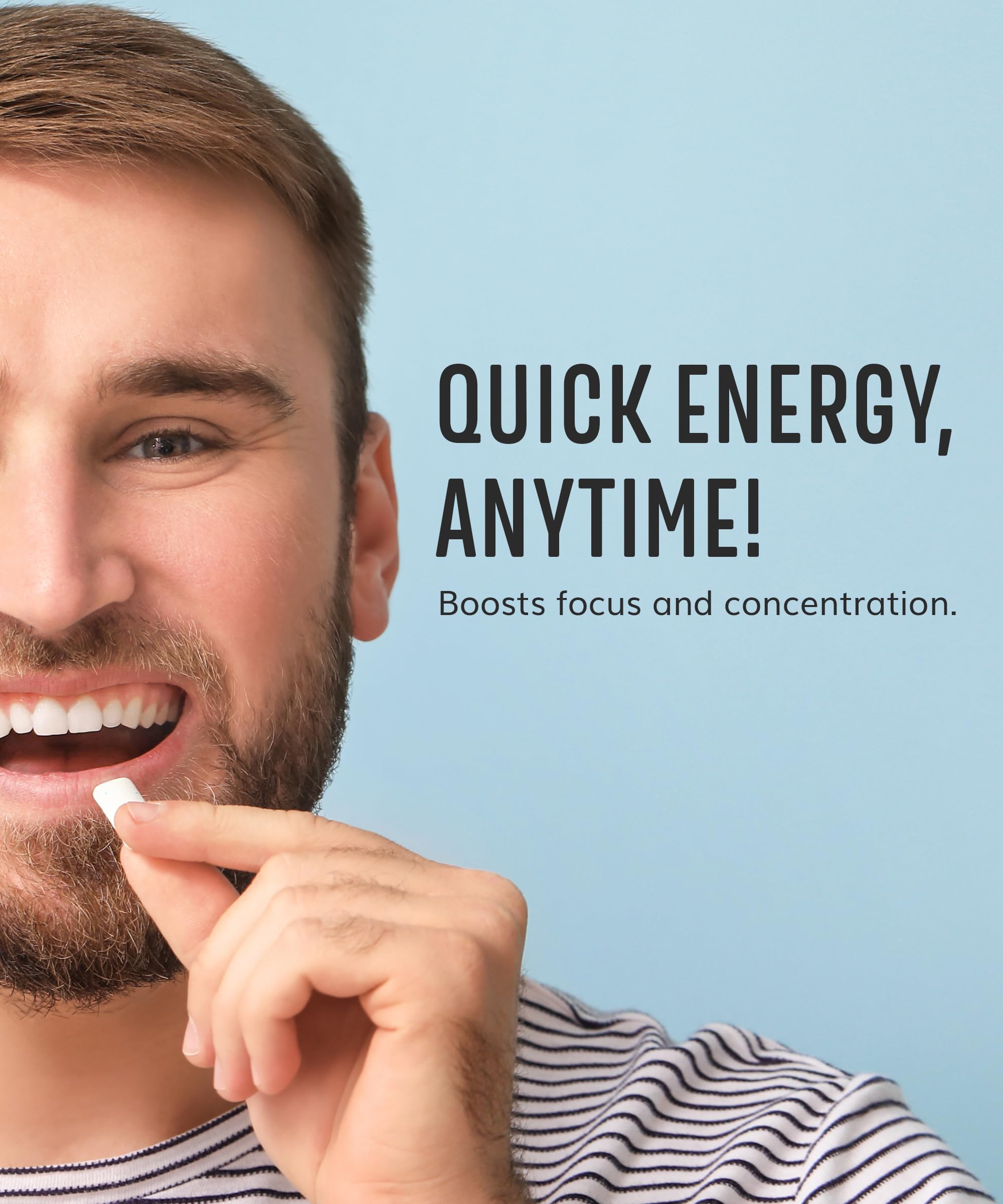 HAPPY ECO xylitol gum sugar-free lemon visuals suggest keto-friendly snacking.