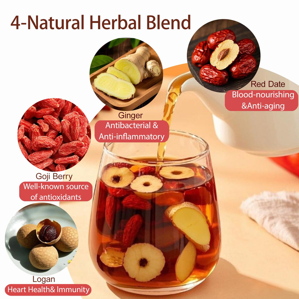 Harbique tea bags packaging, resealable pack preserves freshness for home or travel.