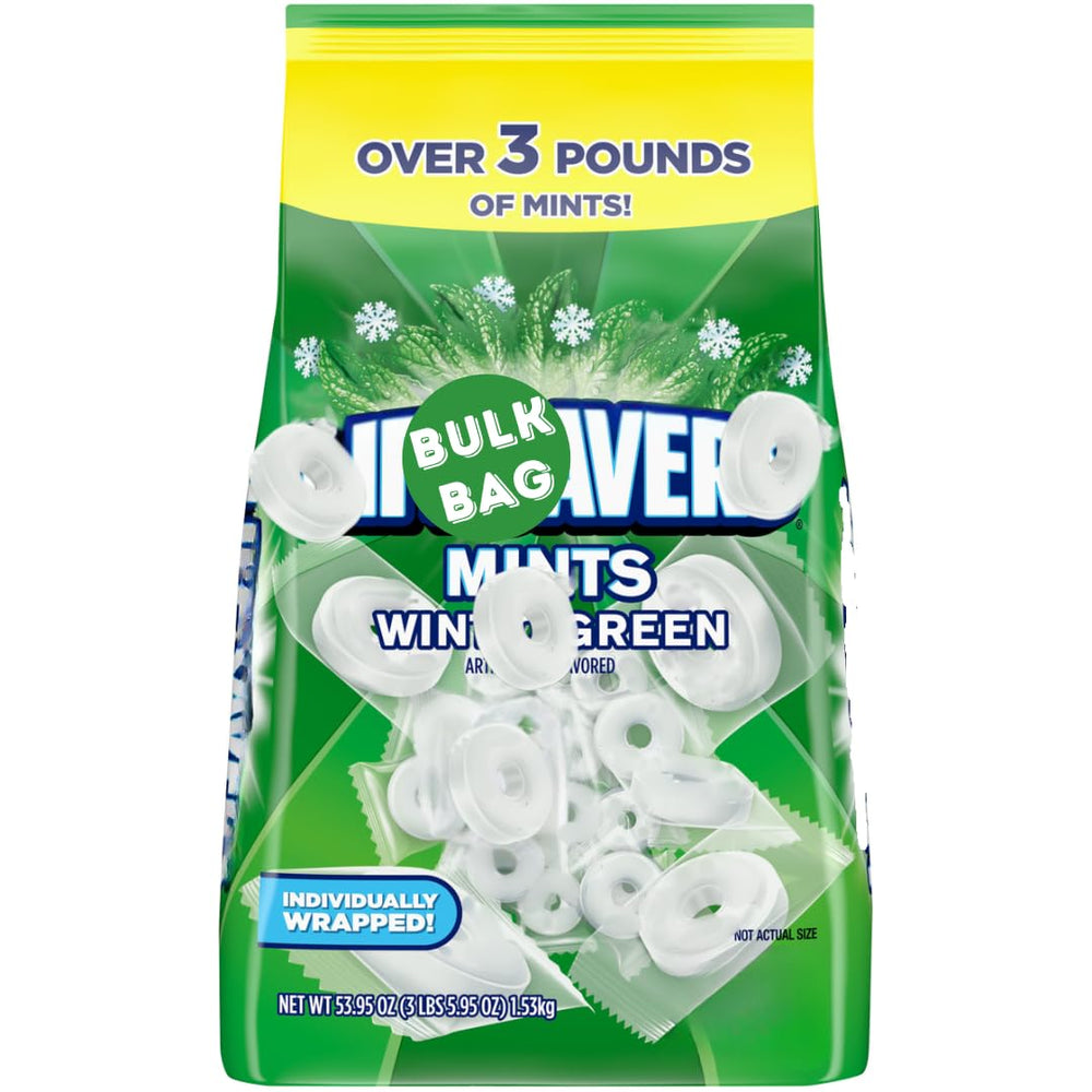 Hard Candy Mints 53-ounce bulk display for sharing at events.