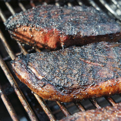 Hardcore Carnivore Black burger seasoning adds sizzling crust.
