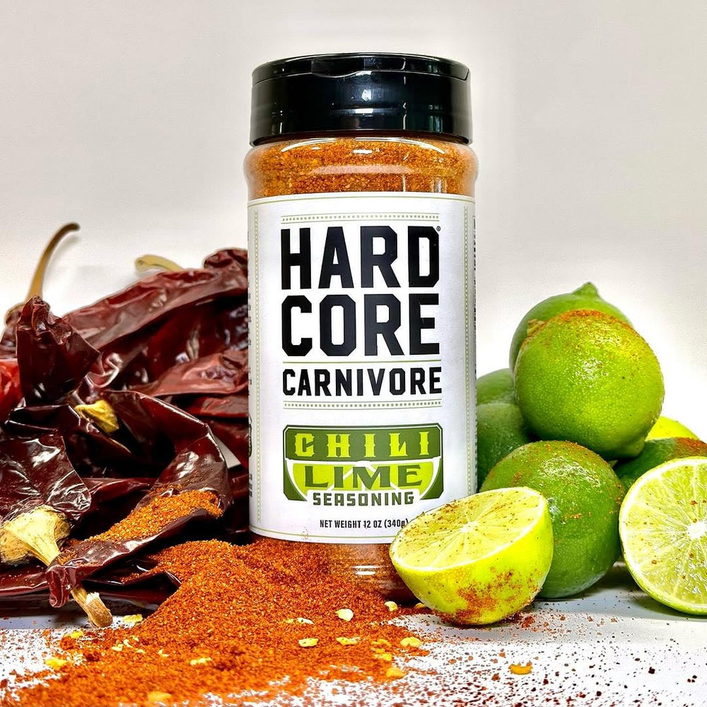 Chili lime dusting on tacos from Hardcore Carnivore adds brightness.
