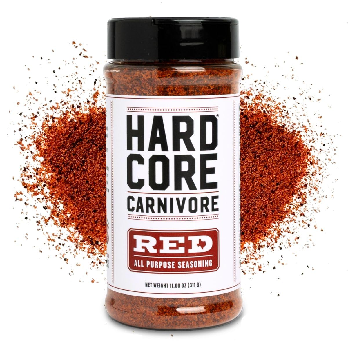 Hardcore Carnivore Red all-purpose seasoning boosts pork and chicken flavor for BBQ.