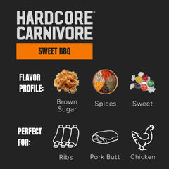 Hardcore Carnivore Sweet BBQ Seasoning on chicken for juicy grilled pieces