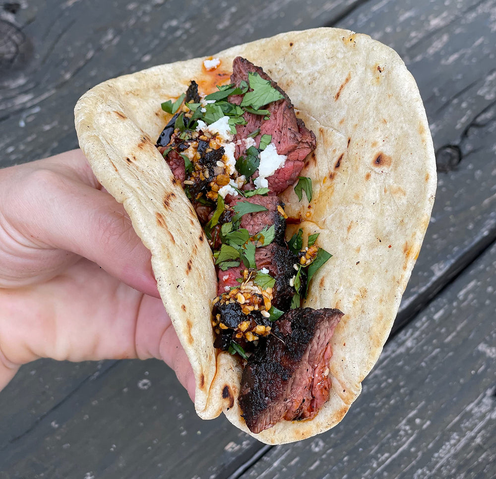 Tacos seasoned with Hardcore Carnivore Tex Mex for restaurant-style flavor.