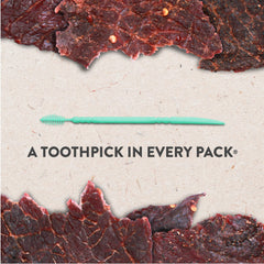 Hardtimes jerky jar with toothpick, nostalgia in every bite