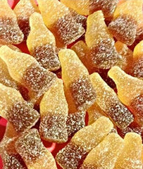 HARIBO Fizzy-Cola gummy snack plate ready for sharing with friends.