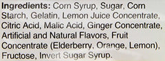 HARIBO Ginger-Lemon gummies in bag display ideal for sharing.