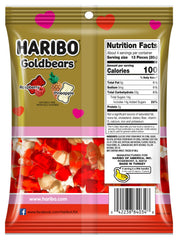 Haribo Gold-Bears 4-ounce peg bag with pineapple and raspberry gummy flavors.
