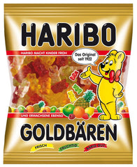Haribo Goldbears gummy bears in a 175g pack, colorful chewy candy for sharing