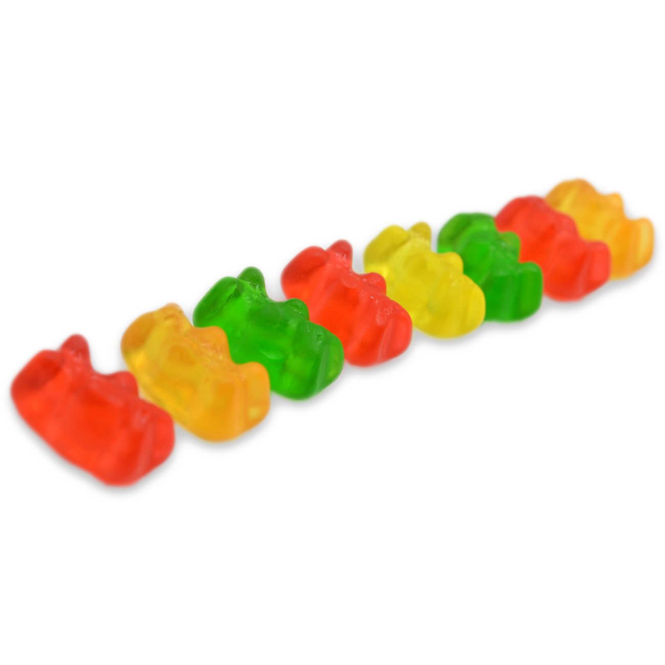 HARIBO Goldbears raspberry flavor image showing bold red gummies.