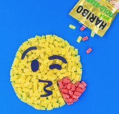 HARIBO Goldbears sour pineapple bears, refreshing tropical twist in gummy form.