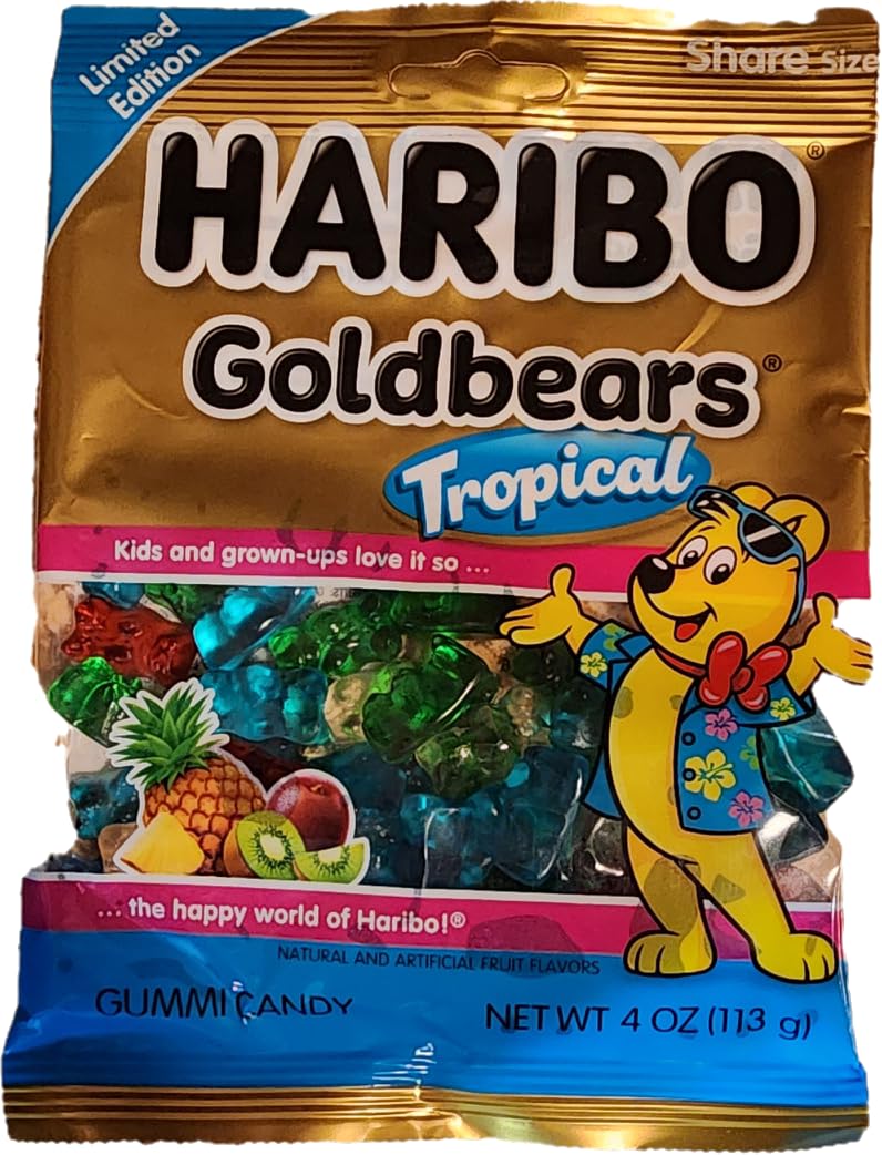 Haribo Goldbears Tropical Passion Fruit gummies perfect for party moments