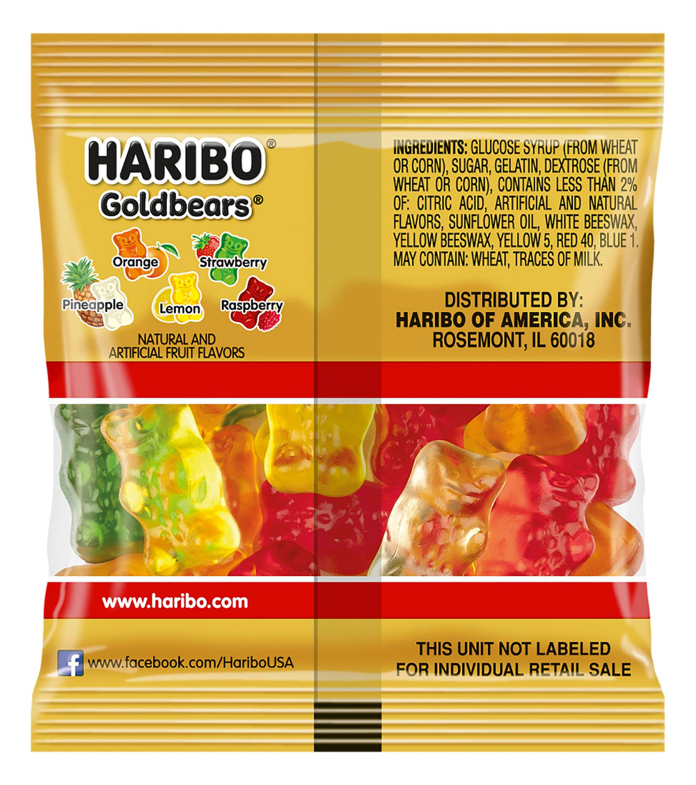 Haribo Goldbears white pineapple flavor with tropical tang.