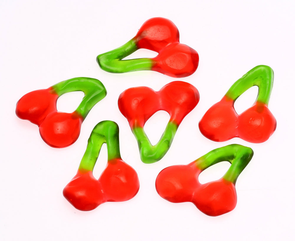 HARIBO Happy Cherries as a dessert topping adds playful cherry flair.