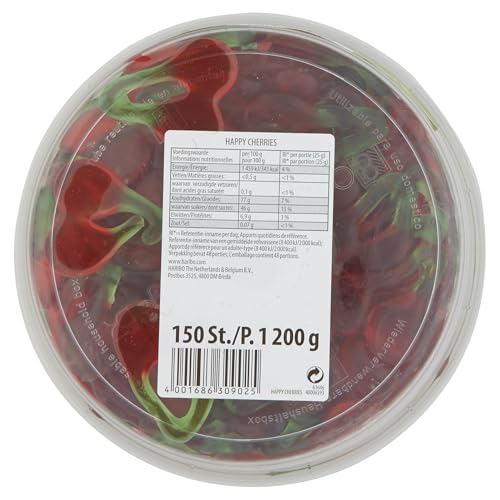 Haribo Happy Cherries party bowl display, perfect for crowd-ready treats.