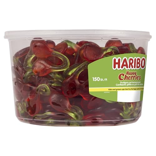 Haribo Happy Cherries assorted colors appeal for sharing at gatherings.