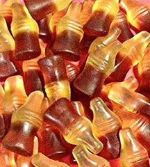 Haribo Happy-Cola gummies close-up for quick snacking and party favors.