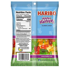 Haribo Happy Hoppers two-pack on shelf, ideal for on-the-go sharing.