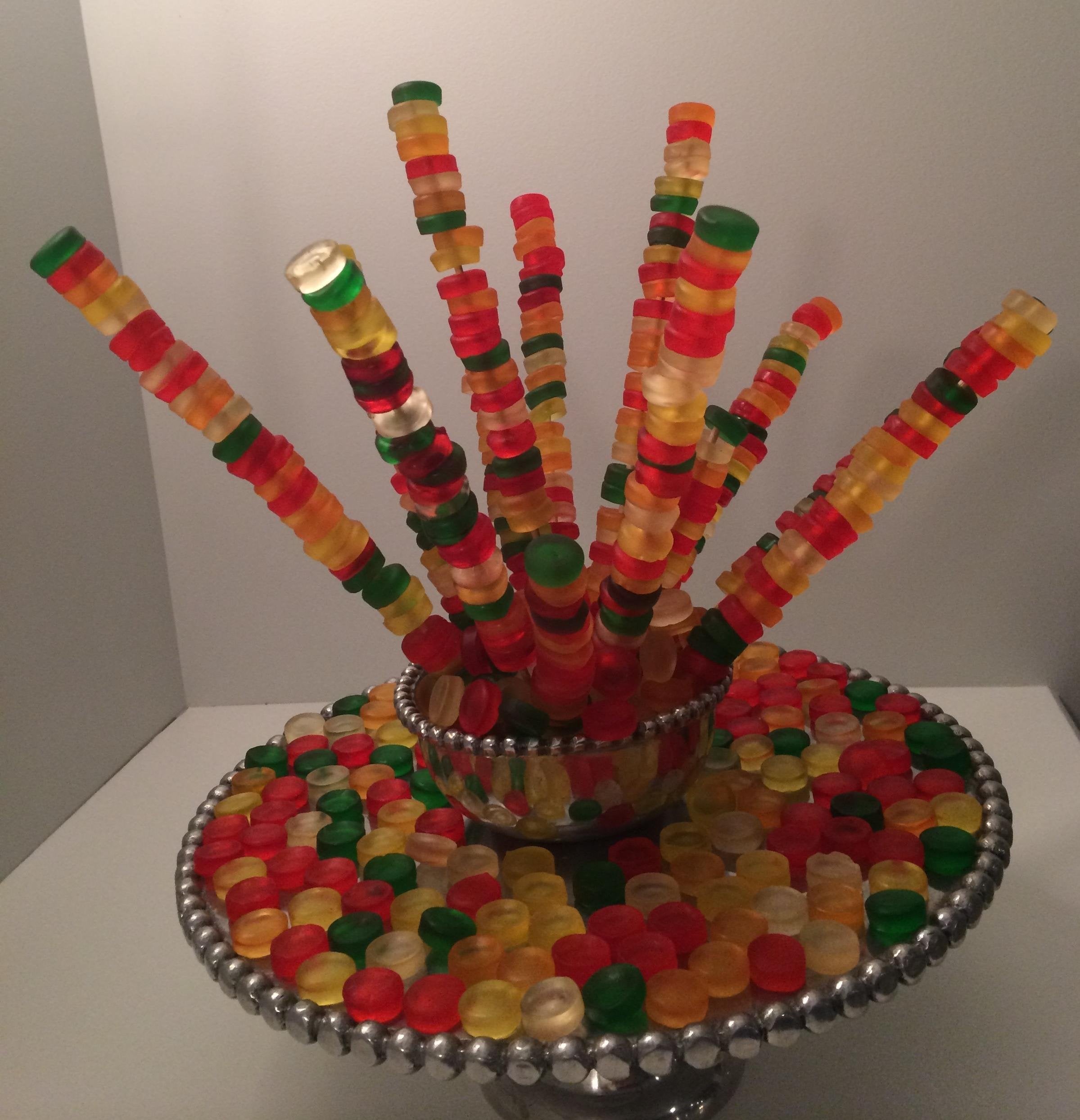 HARIBO Mega-Roulette soft and chewy gummies with bright texture.