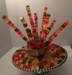 HARIBO Mega-Roulette soft and chewy gummies with bright texture.