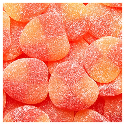 Haribo Peaches gummies as colorful dessert topping