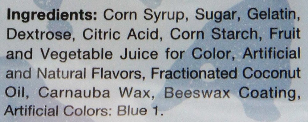 Haribo Smurfs brand packaging highlighting limited-time blueberry flavor.