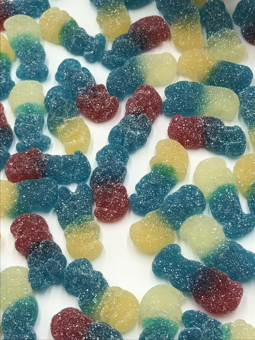 Haribo Sour Smurfs pack-12 image emphasizes pocket-friendly 4 oz bags for parties.