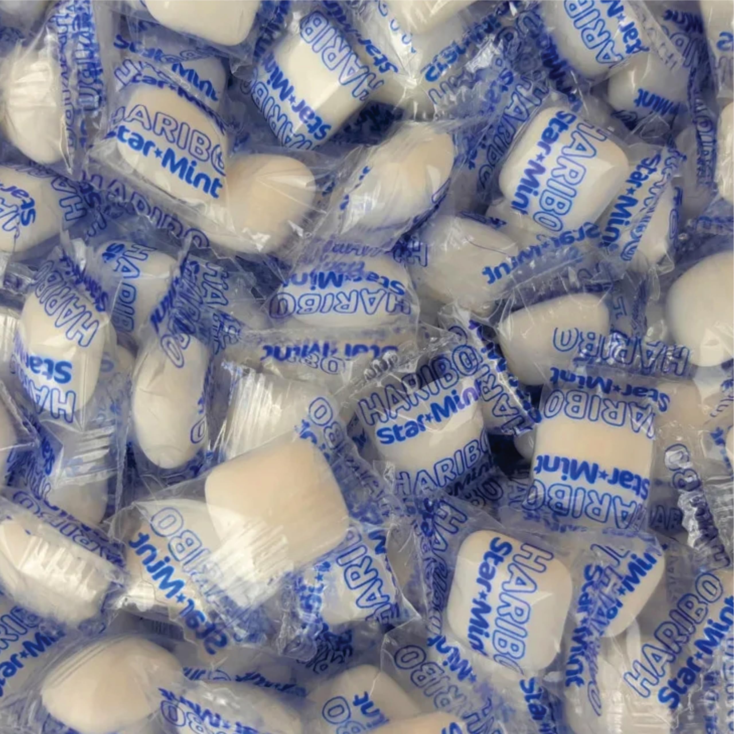 Haribo Starmint pack angled shot suggests shareable mint moments.